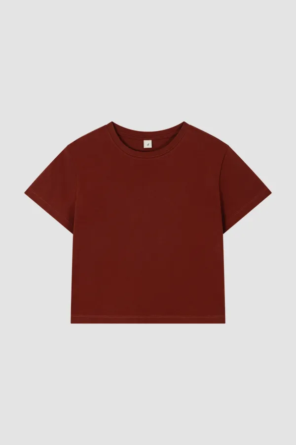 OF CLASSIC T-SHIRT_CHERRY BROWN