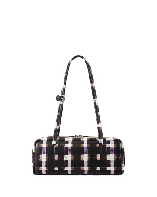 Plaid Baguette Bag · 플레이드 바게트백 / 초콜릿 페인티드 플레이드