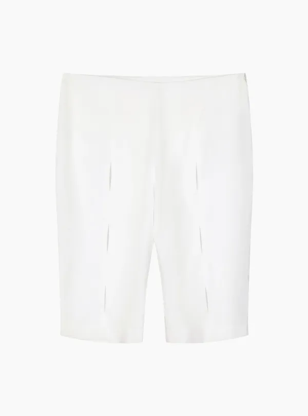 SLIT BURMUDA PANTS (WHITE)