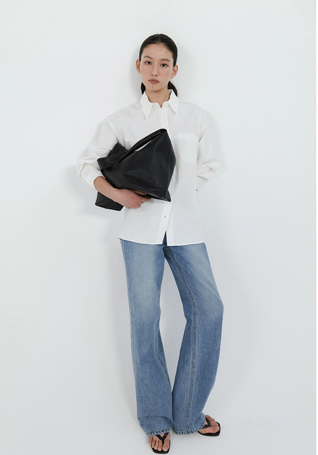 이브세이지 Oxford two pocket shirt (Ivory) 상품 이미지 2