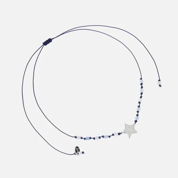 star parts necklace-silver