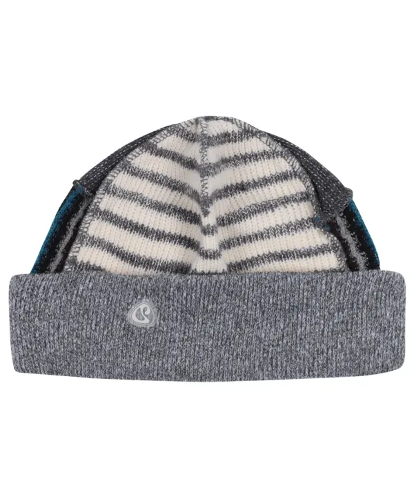 PATCHWORK BEANIE GREY