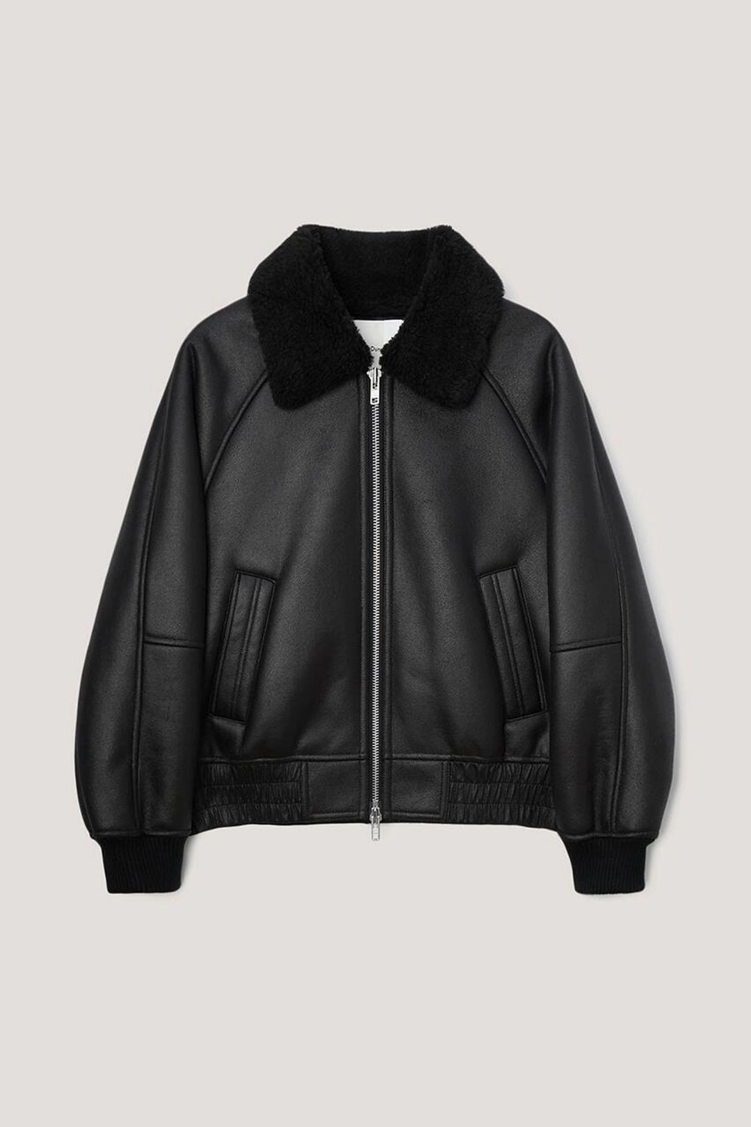 던스트 UNISEX VEGAN SHEARLING BLOUSON BLACK 상품 이미지 1
