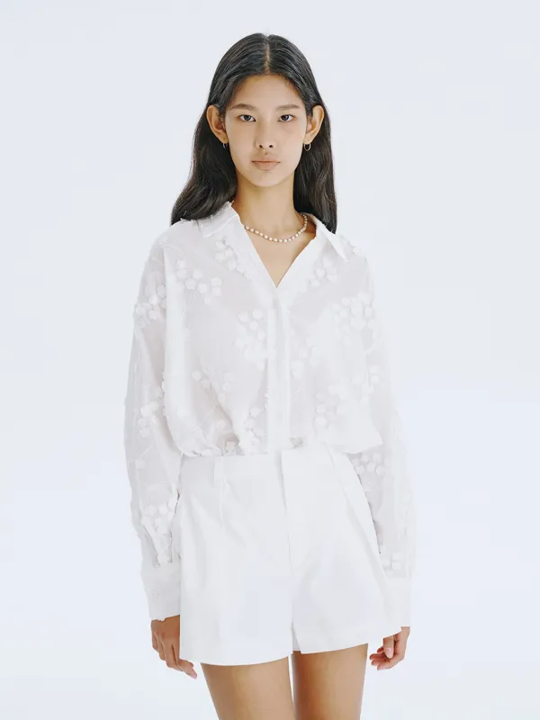 25 Tuck Shorts_White