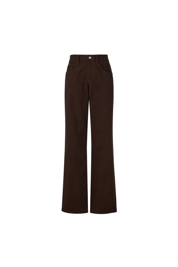 FINE-WALE CORDUROY PANTS [BROWN]