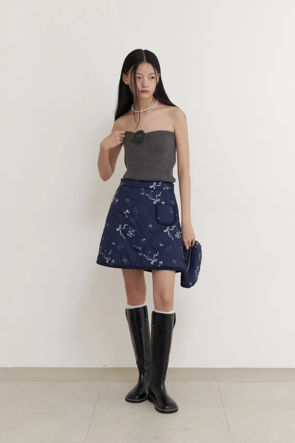 Drawing Puff Bag (Ink Navy)