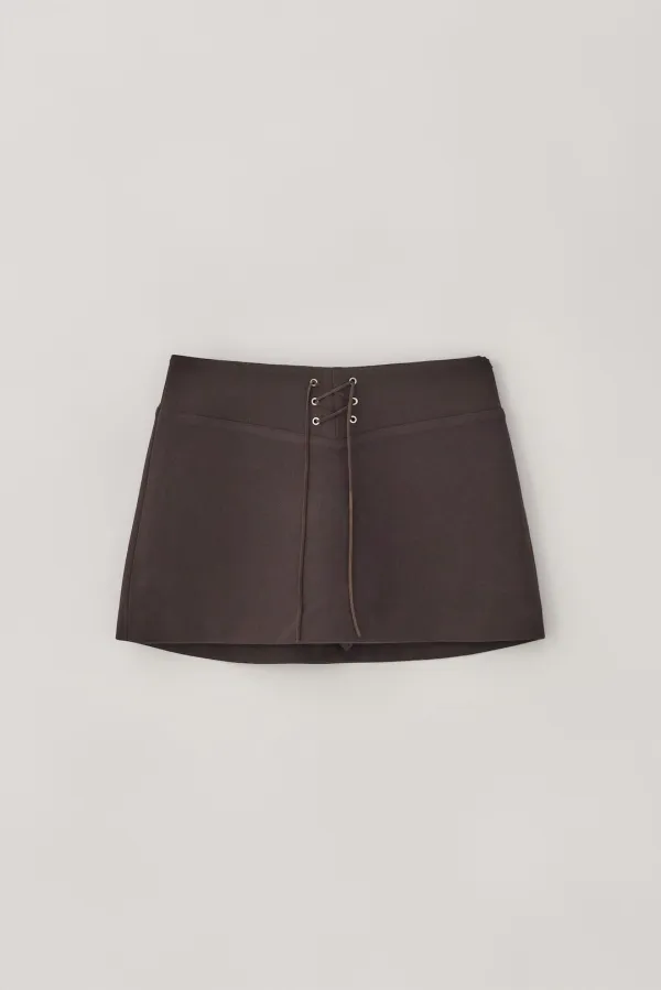 T/T Corset string skirt	 (brown)