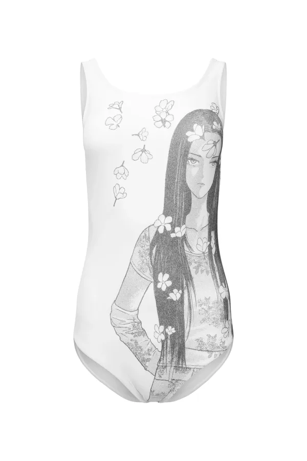 DRAWING SWIM SUIT IVORY