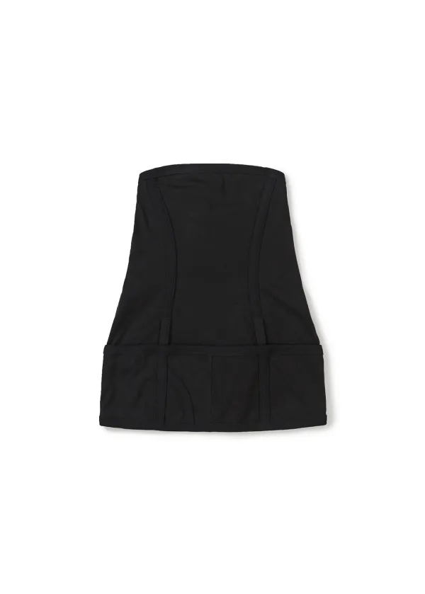 JERSEY UNDIE TUBE TOP (BLACK)