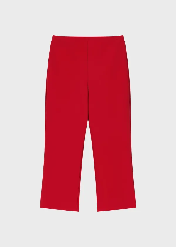 Sleek Capri Pants Red