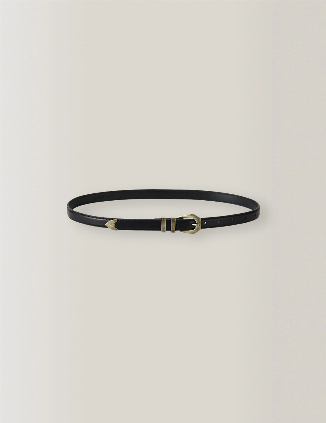 노미나떼 Heritage Italy Leather Belt (Black) 상품 이미지 3