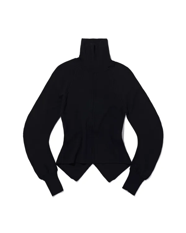 CUT OUT BACK TURTLENECK TOP_DEEP NAVY