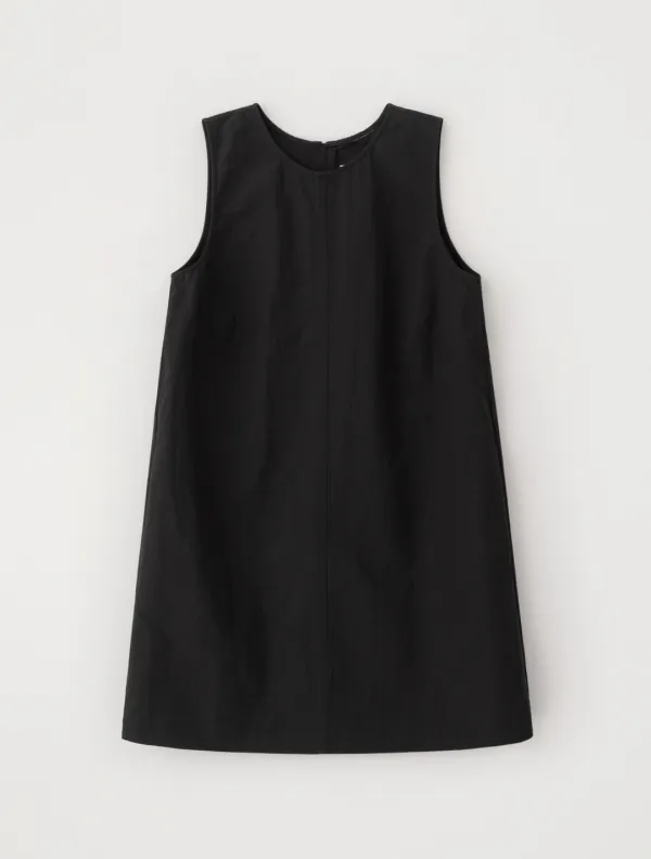 Stitch Sleeveless Mini Dress (Black)