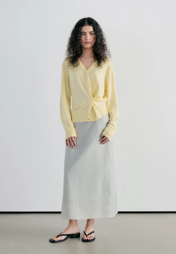 SHEER LAYERED LONG SKIRT - MINT