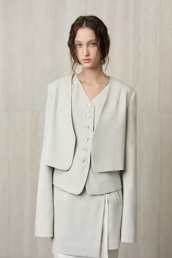 TAILORED CROPPED JACKET