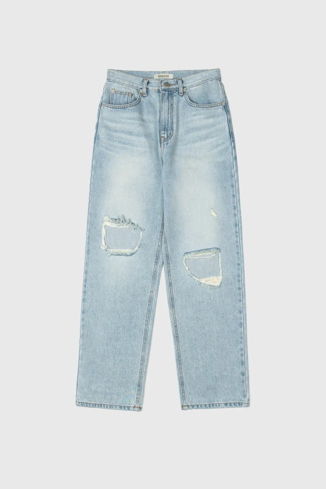 띵크플랜트 CUTOUT DENIM PANTS 상품 이미지 1