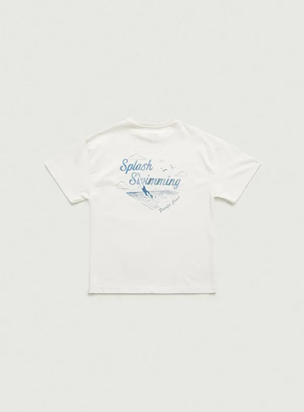 Drawing Series T-Shirt_Splash White