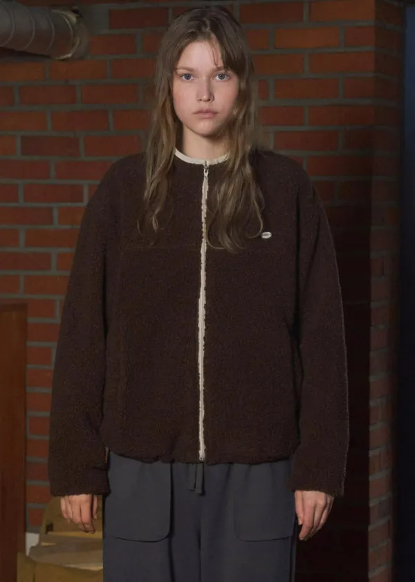 Kaya reversible fleece jacket (brown)