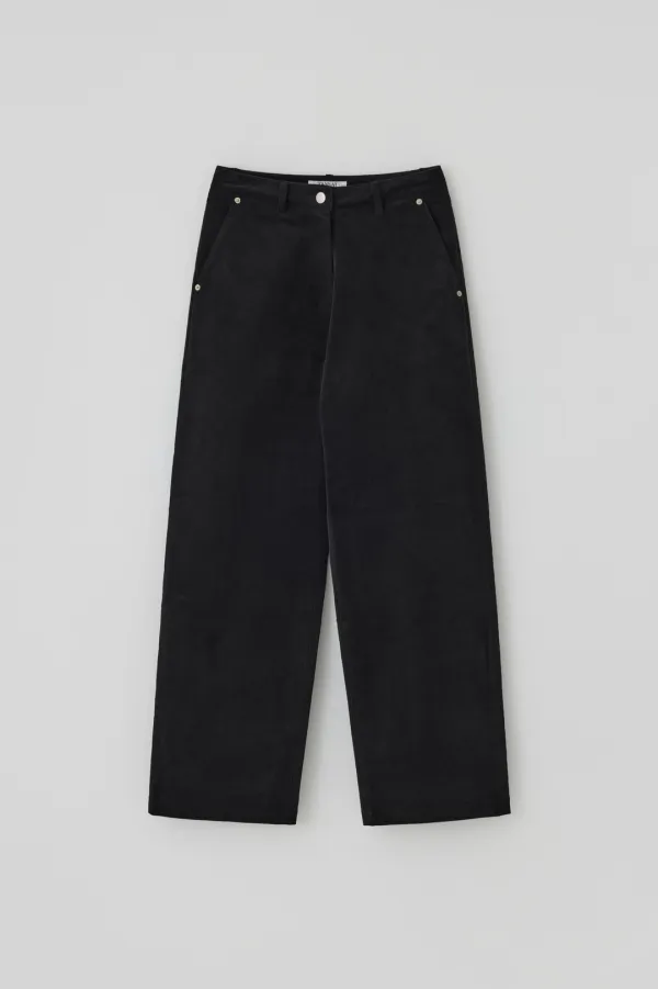 T/T Tom corduroy wide pants (black)
