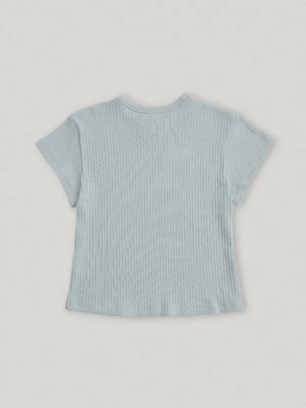 Base Ribbed Tee Baby Blue (14th)