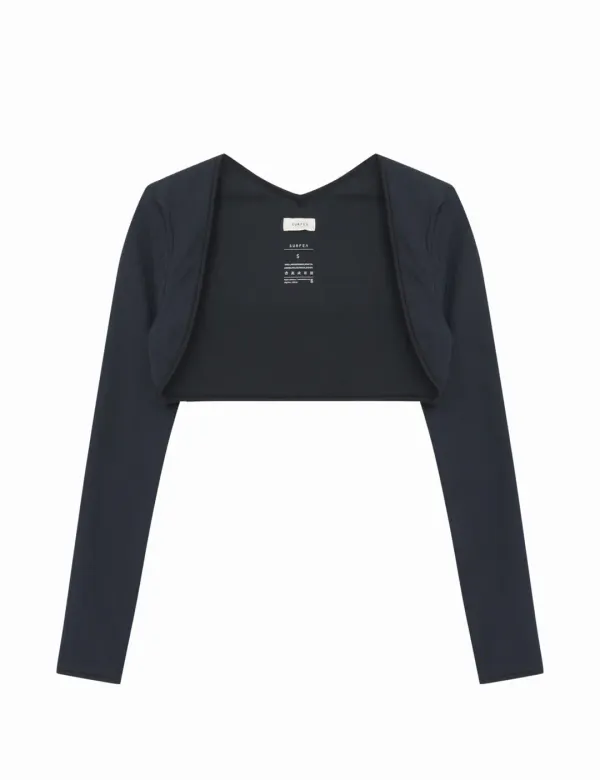 RIBBED CARDIGAN_BLACK_3차
