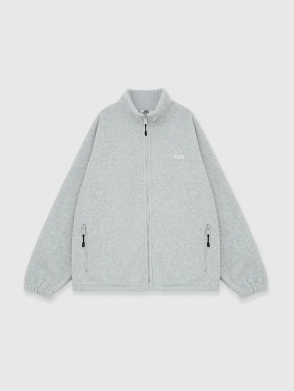 ODS Fleece Zip-Up (White Melange)
