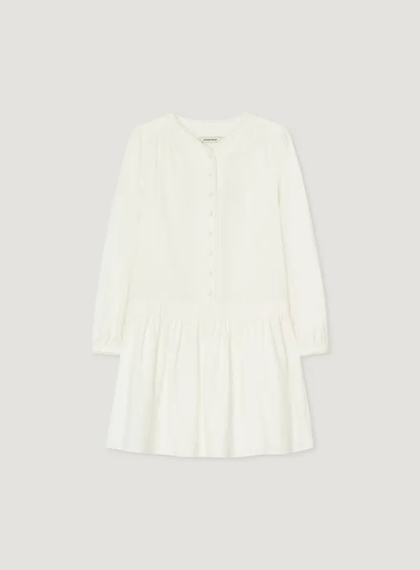 RAY SHIRRING ONE PIECE_IVORY