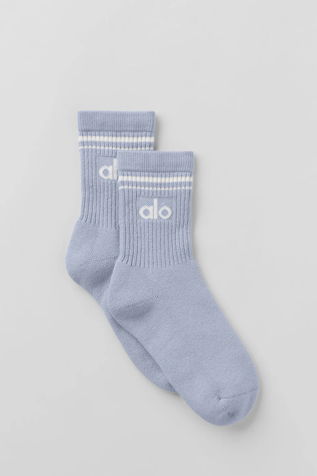 알로요가 Unisex Half-Crew Throwback Sock - Winter Frost/White 상품 이미지 1