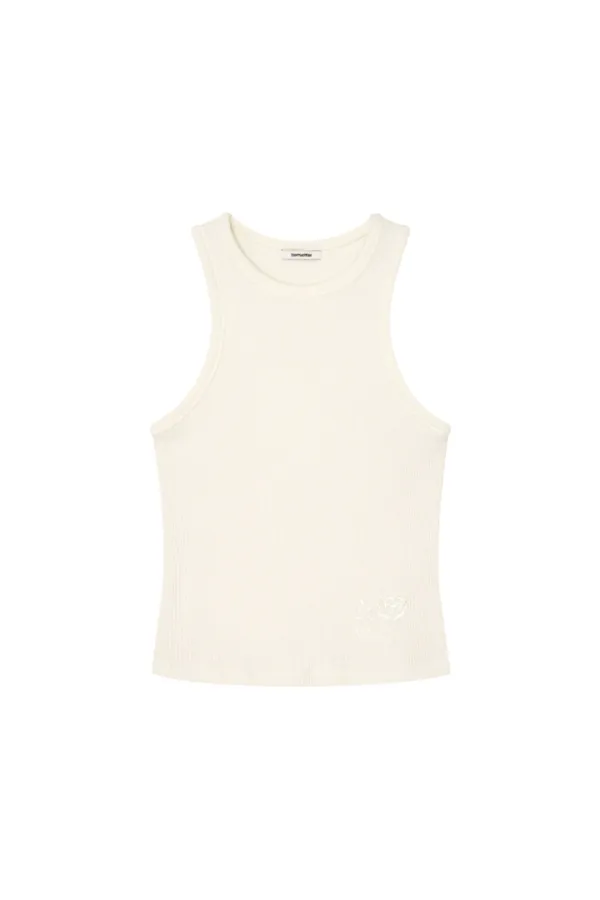 WAFFLE TANK TOP (IVORY)
