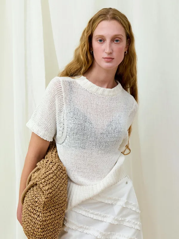 Linen half knit