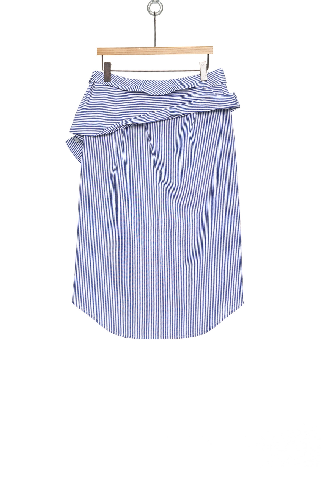 푸쉬버튼 SS25 STRIPE SHIRT LAYERED MIDI SKIRT 상품 이미지 3