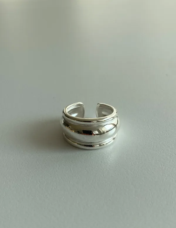 Bold Line Open Ring