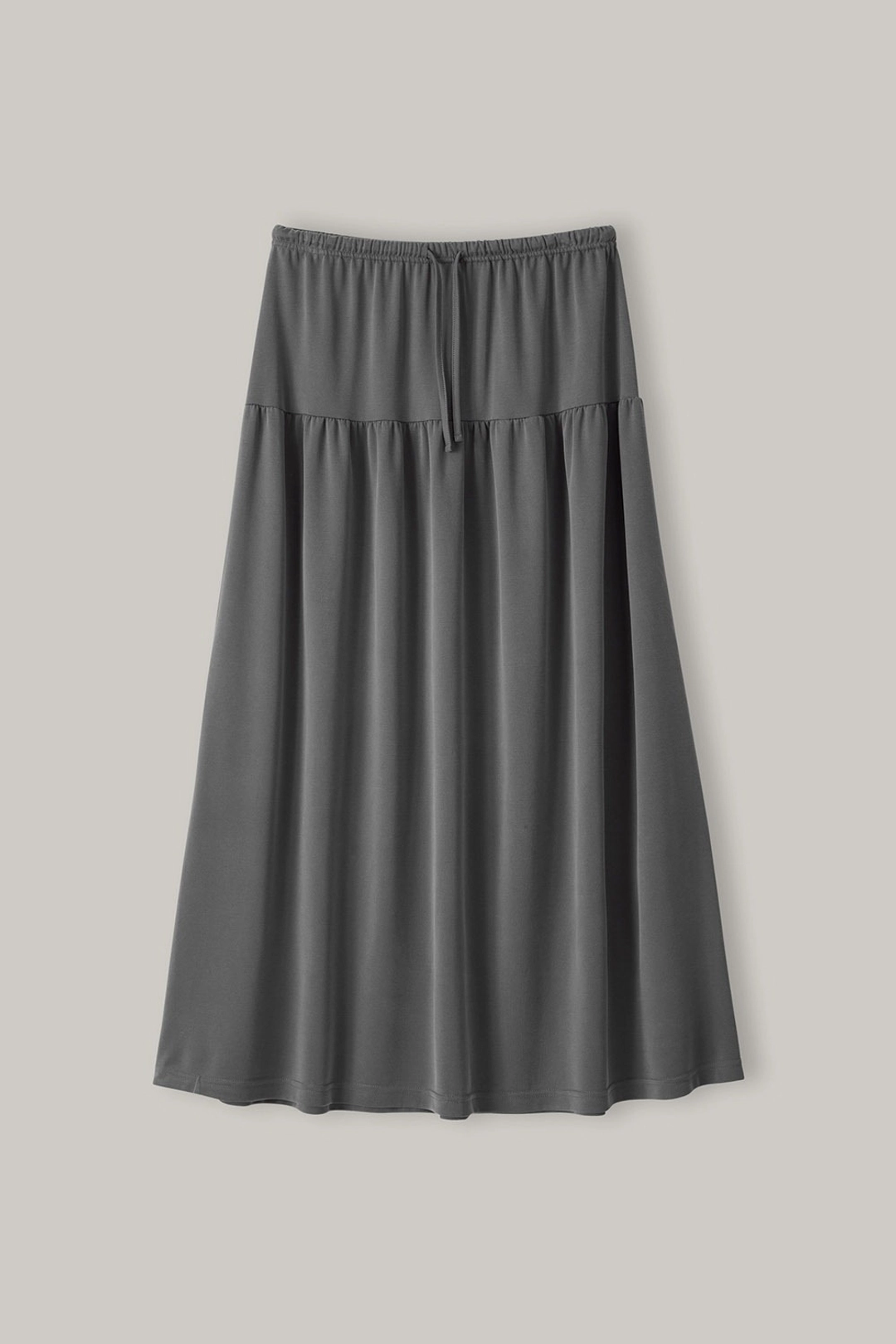 노우드 Soft Modal Tiered Skirt (Dark Gray) 상품 이미지 1