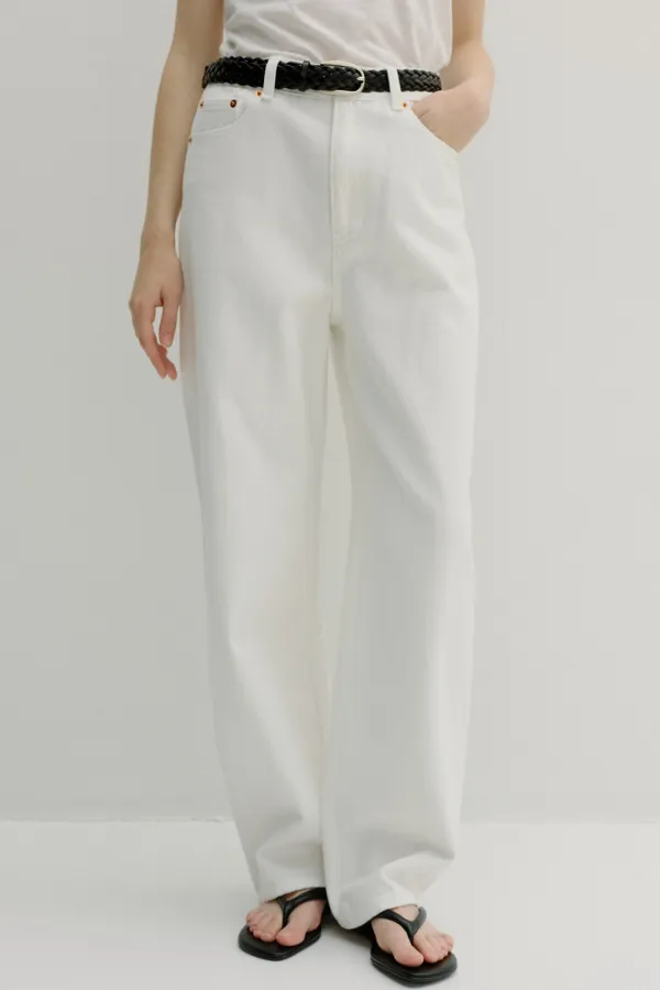 barrel jeans (off white)