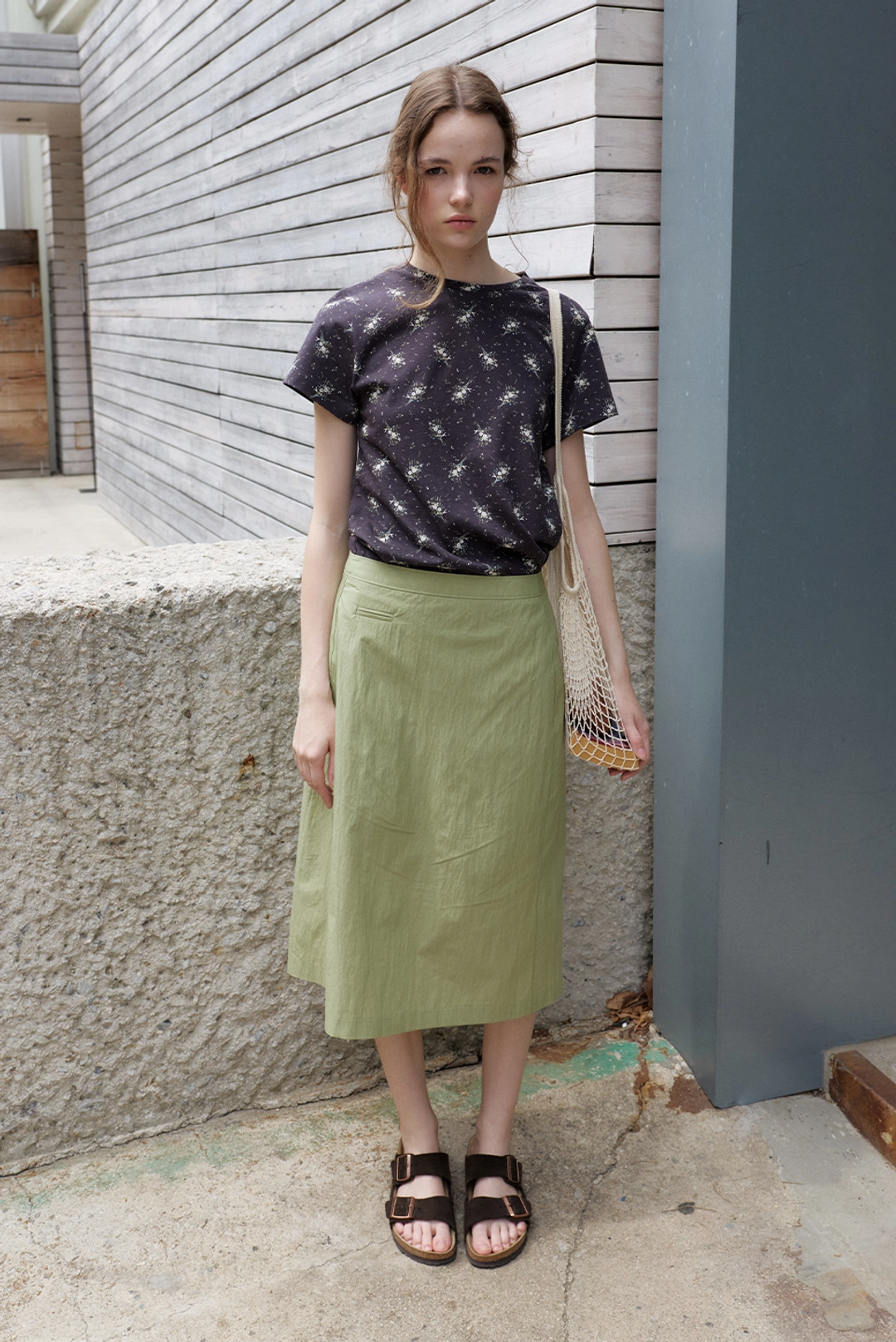 브렌다 브렌든 renee print tee - charcoal 상품 이미지 2