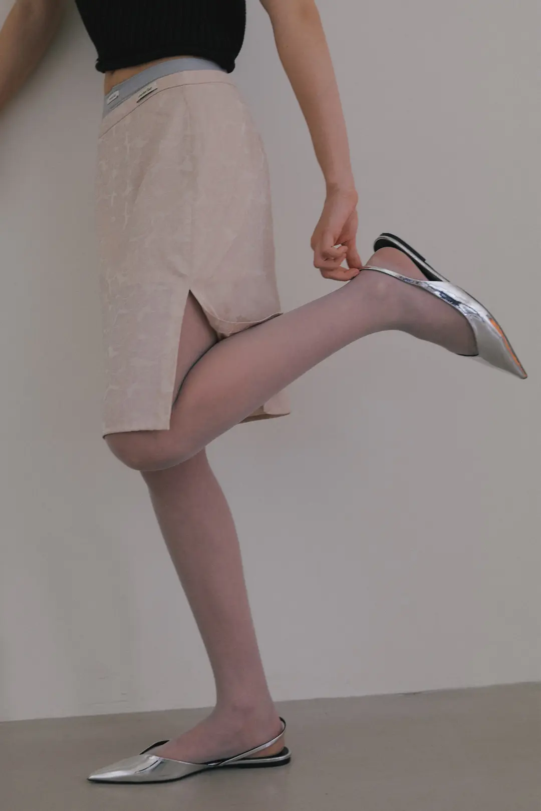 오버듀플레어 SHEER COLOR STOCKING_GREY 상품 이미지 2