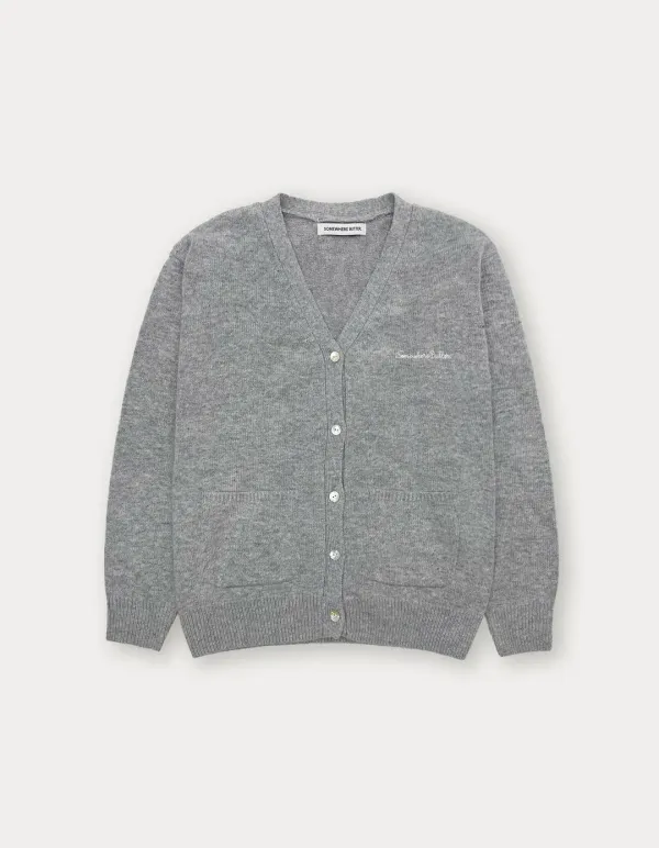 Camilla V-neck Cardigan - Grey