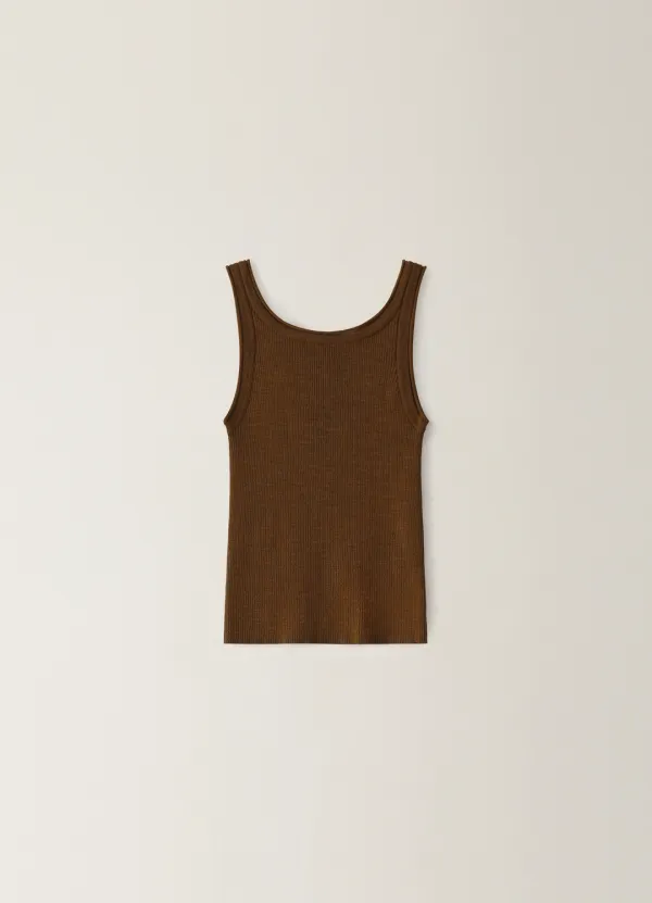 Reversible Knit Top - Brown