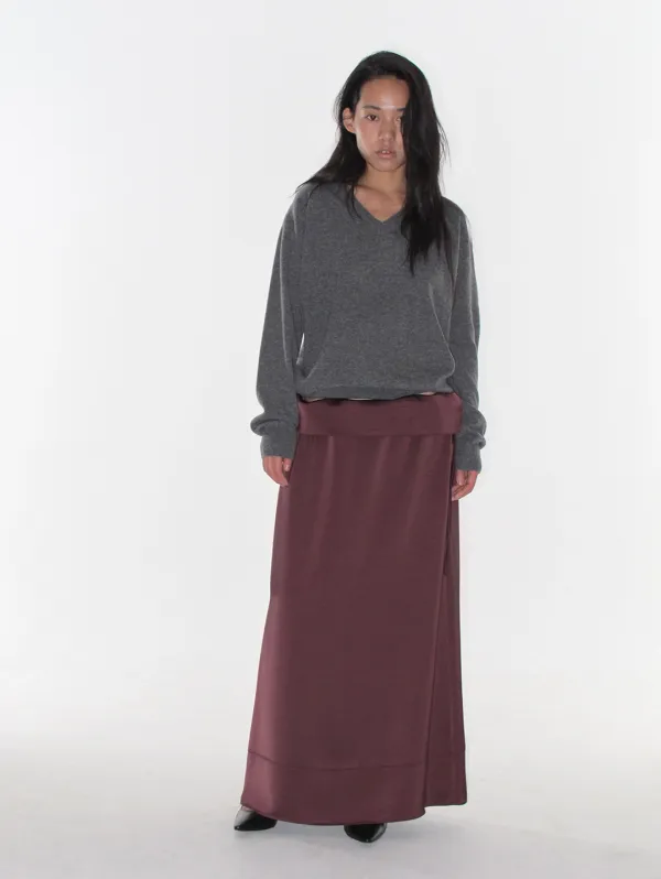 Toasty Charcoal V-neck Knit