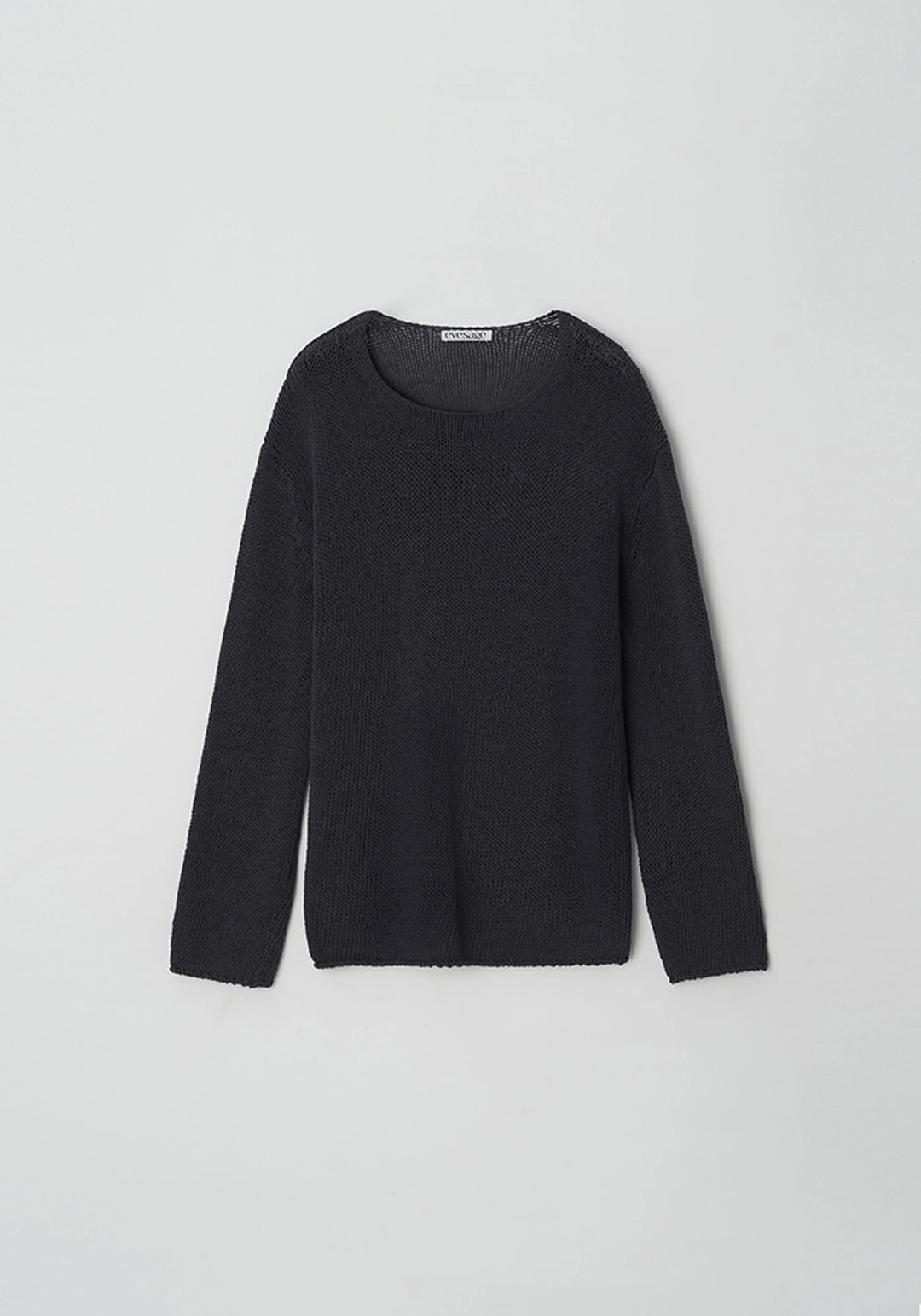 이브세이지 [1차 리오더] Cotton loose-fit knit (Charcoal) 상품 이미지 1