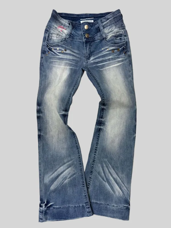 DIY Bootcut Denim Ice Blue