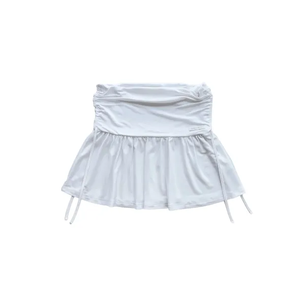 24-003 SHIRRING SKIRT (WHITE)