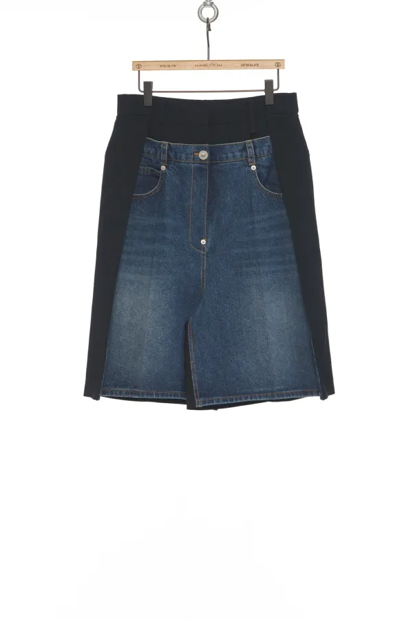 SS25 BLUE SIDE FOLDED BERMUDA SHORTS