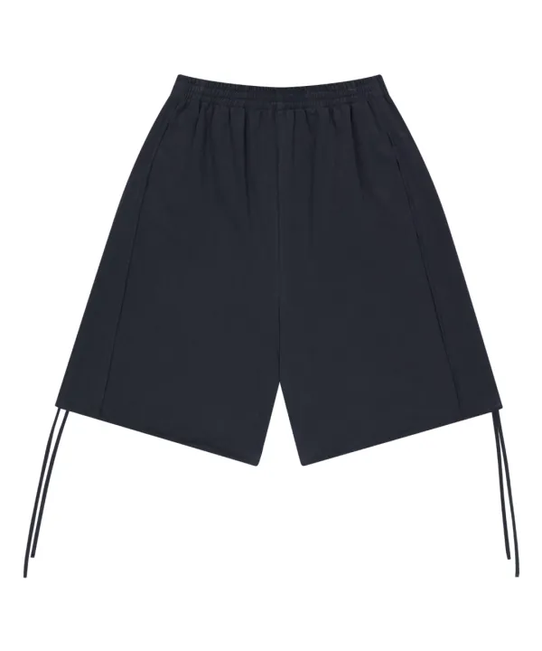038 LINE COTTON SHORTS NAVY