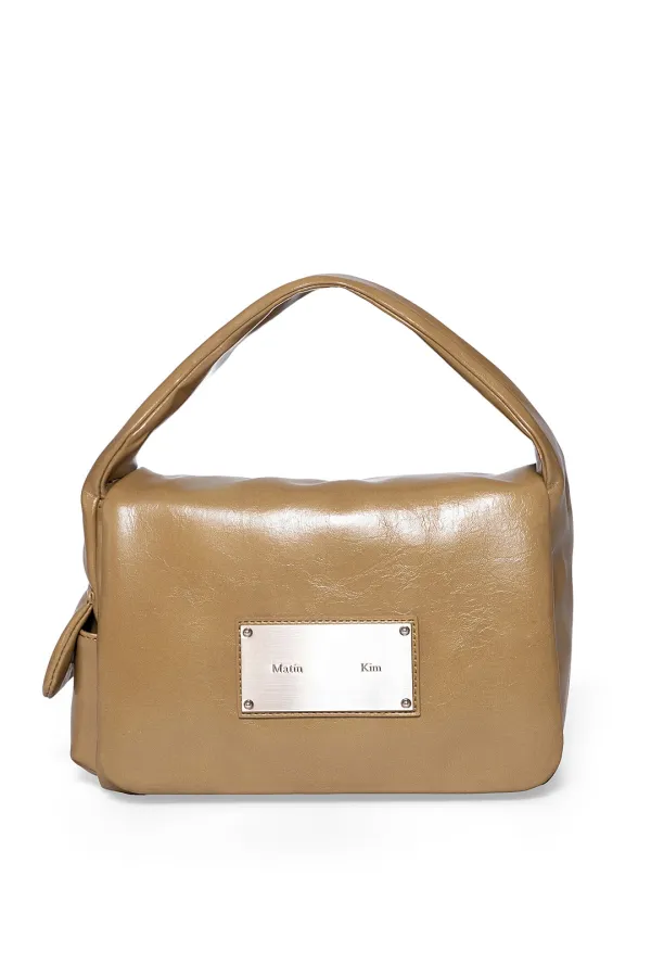 PADDED FLAP MINI BAG IN KHAKI