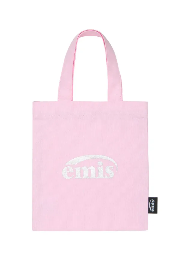 SILVER LOGO MINI ECO BAG-PINK
