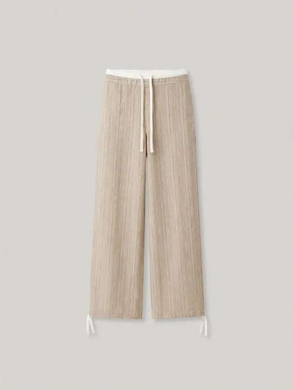 TERRE STRIPE PANTS - BEIGE테르 스트라이프 팬츠