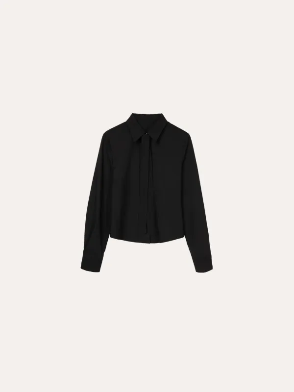 아리아 실키 블라우스[BLACK]*오늘 출발