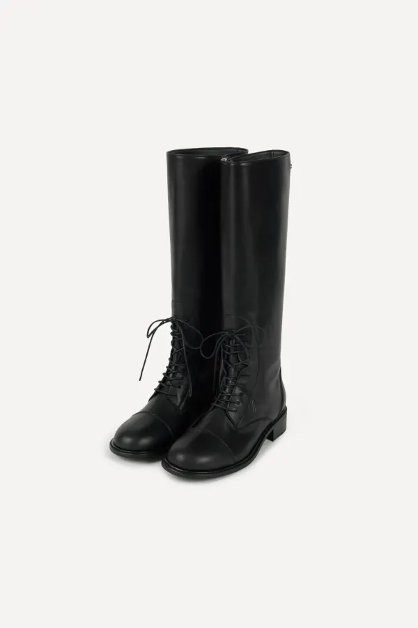 Kamille Lace-Up Long Boots