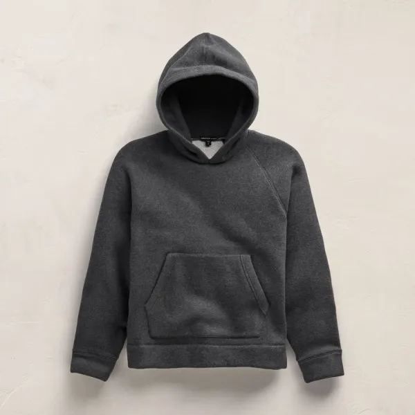 Cozy Hooded Sweatshirt - Heather Charcoal